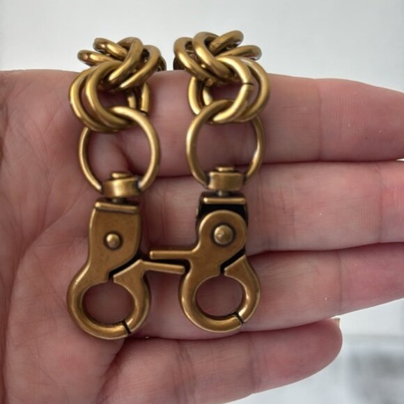 Gold Color Chain Metal Handbag Handle Bag Accessories Strap Accent 21" long - Picture 6 of 6